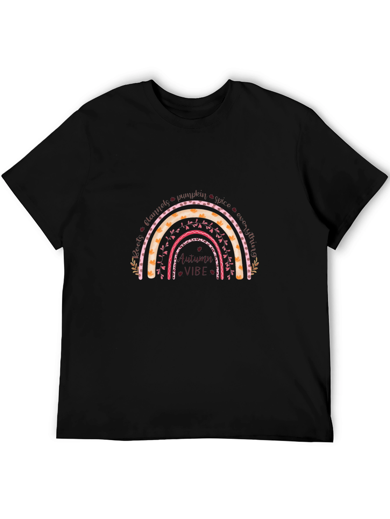Autumn Vibe Rainbow Graphic Tee