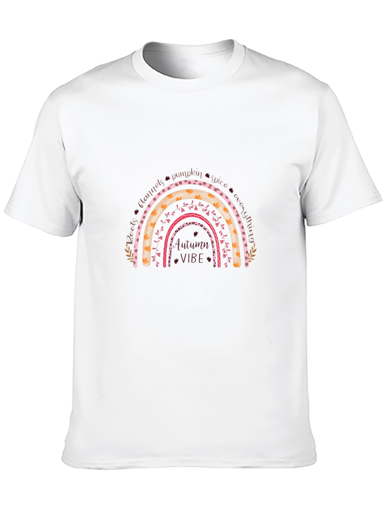 Autumn Vibe Rainbow Graphic Tee