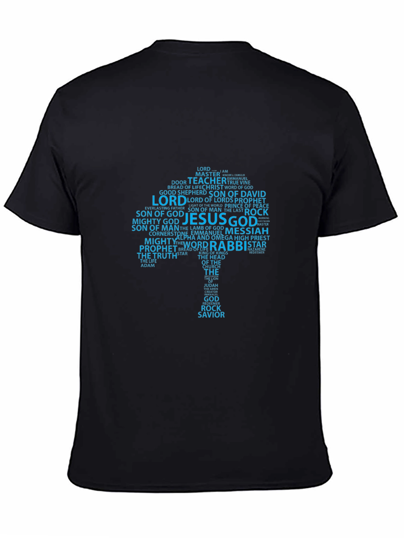 Word Cloud T-Shirt - Jesus Names Tee