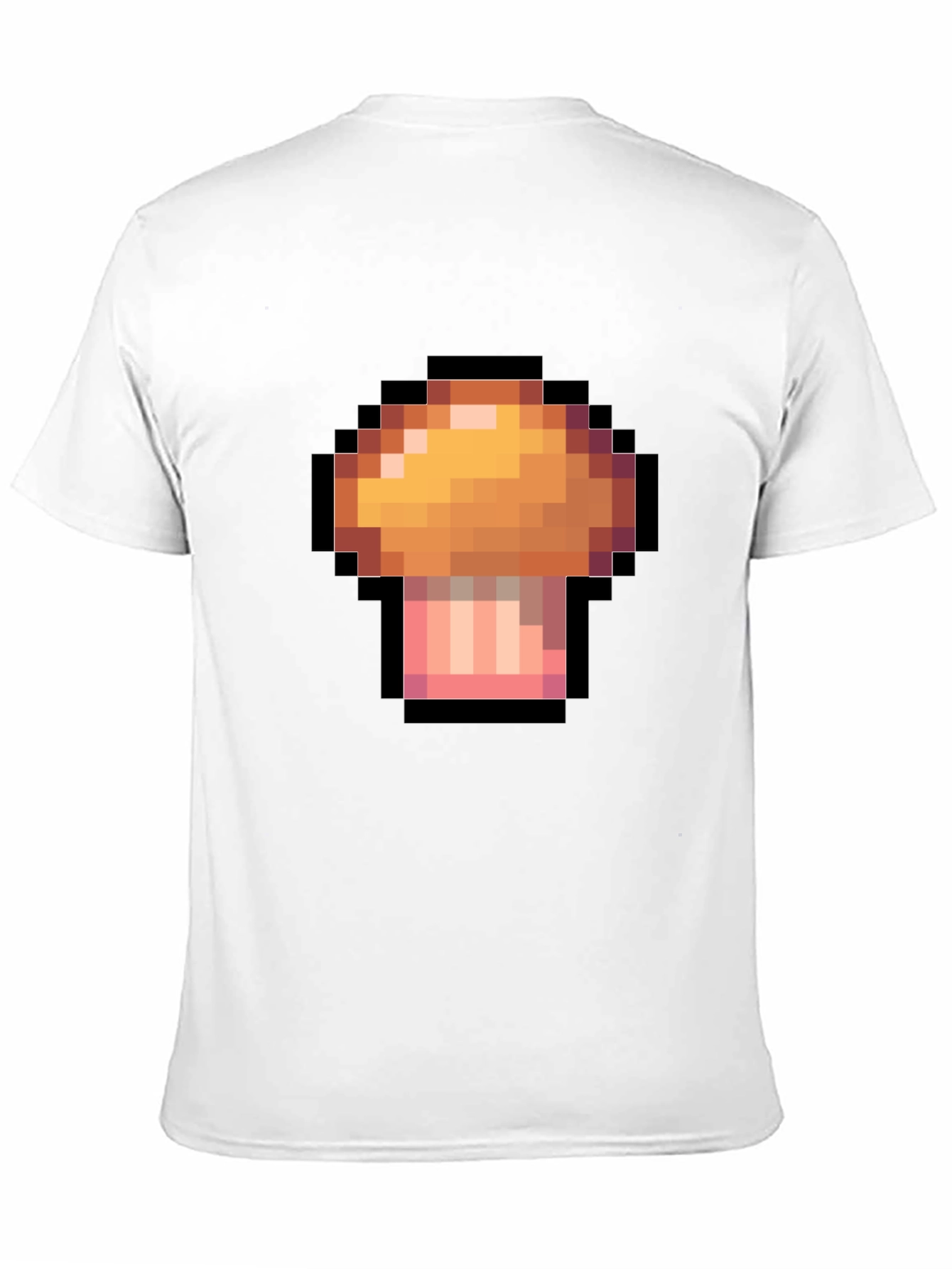 Pixel Mushroom Black T-Shirt - Gaming Inspired Style