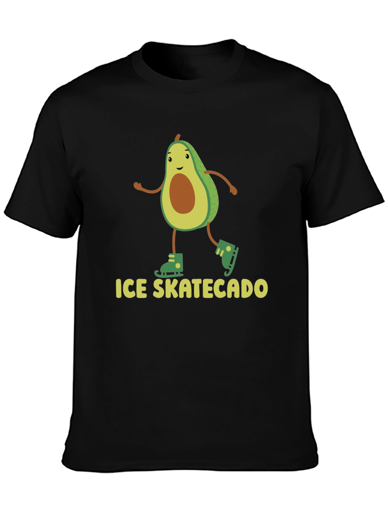 Ice Skatecado Black T-Shirt