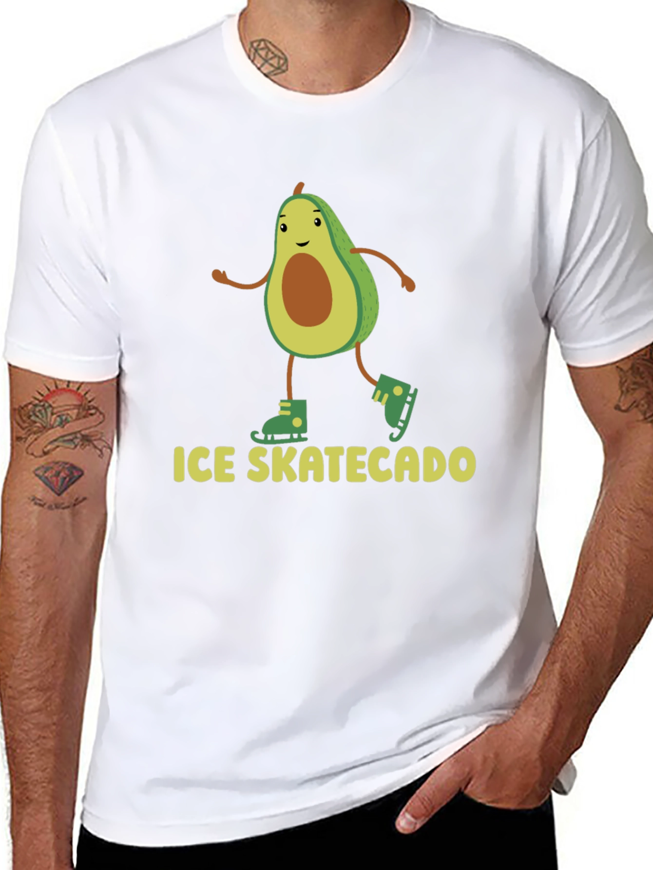 Ice Skatecado Black T-Shirt