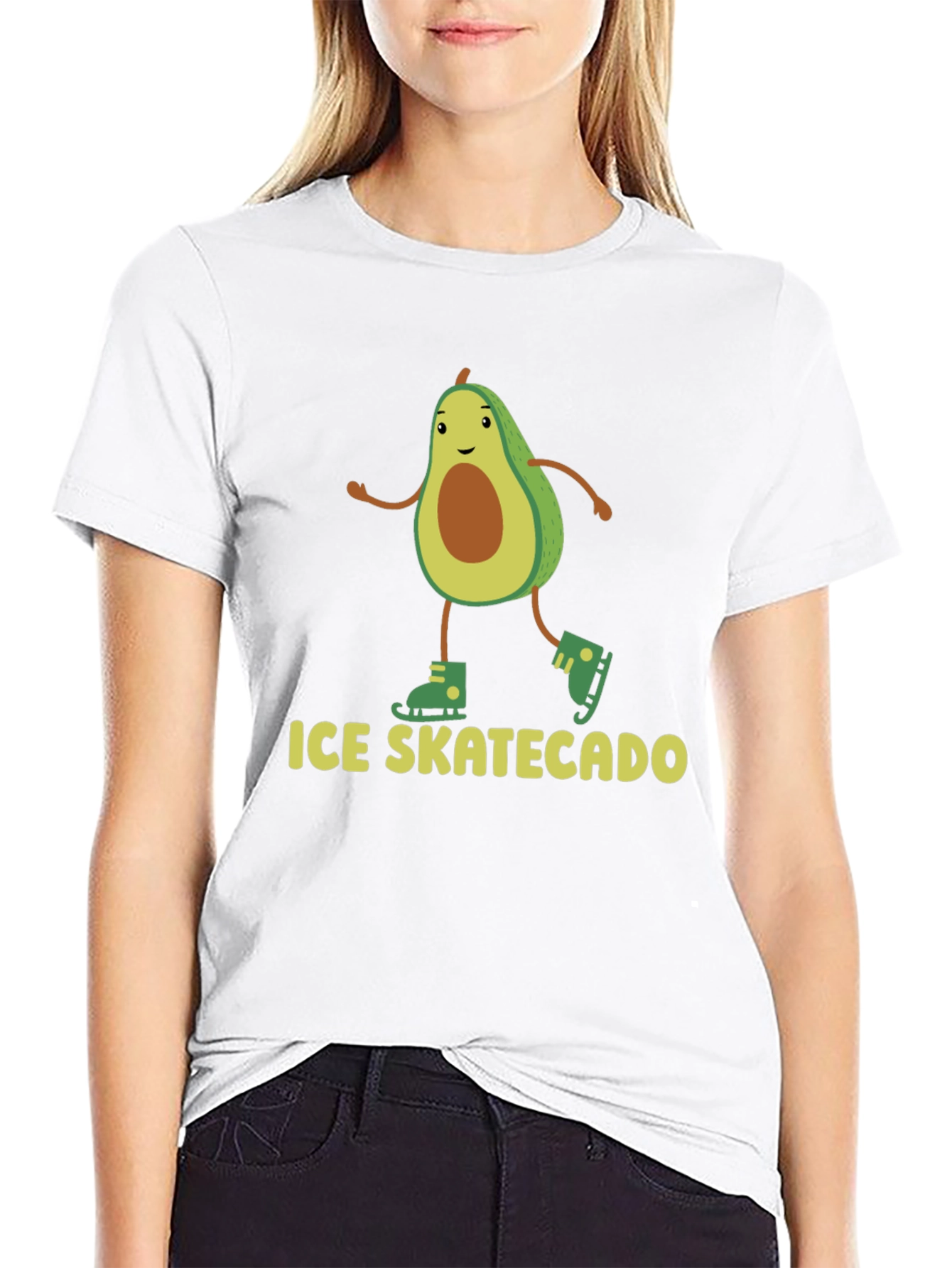 Ice Skatecado Black T-Shirt