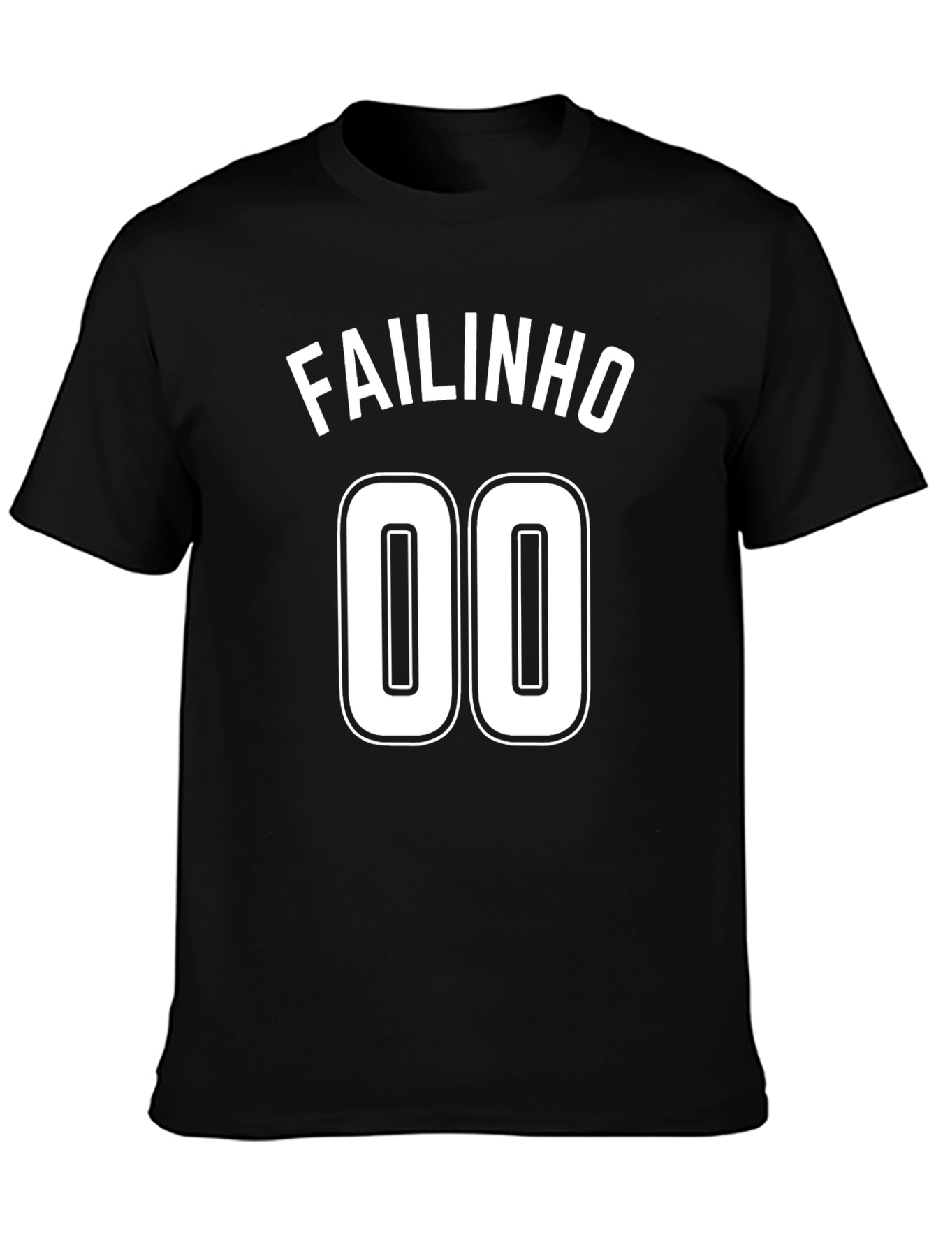 FAILINHO 00 Black Graphic T-Shirt