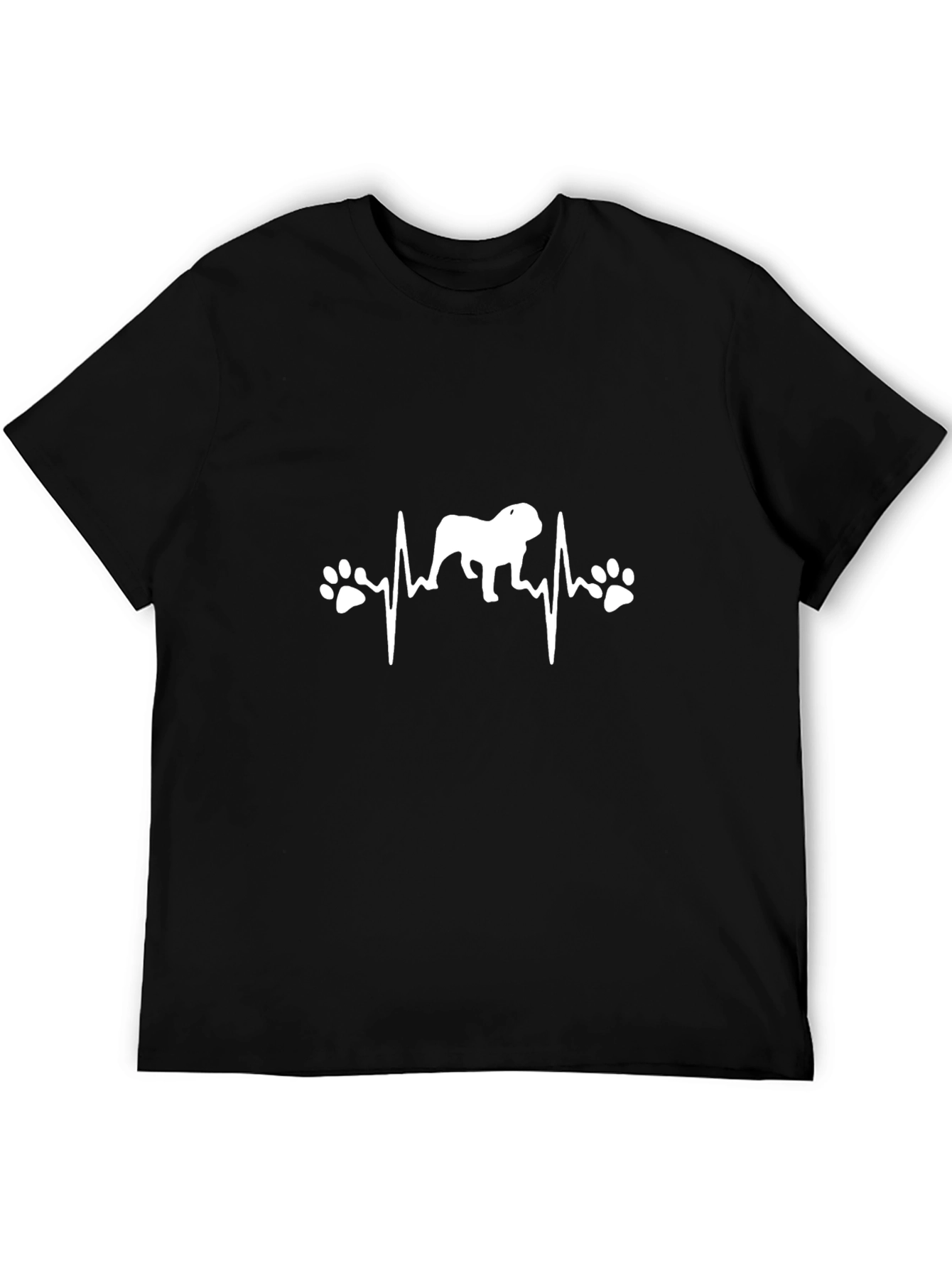 Bulldog Heartbeat T-Shirt - Dog Lover Tee